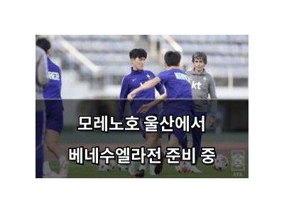 추천 강좌 모레노호 울산에서 베네수엘라전 준비 중 썸네일