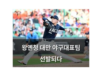 왕옌청 대만 야구대표팀 선발되다 강좌 썸네일