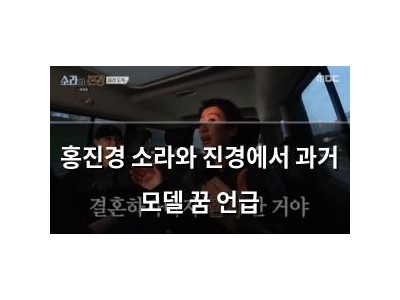홍진경 소라와 진경에서 과거 모델 꿈 언급 썸네일