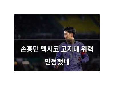 손흥민 멕시코 고지대 위력 인정했네 썸네일