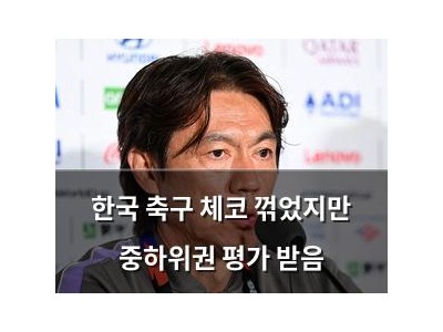 한국 축구 체코 꺾었지만 중하위권 평가 받음 썸네일