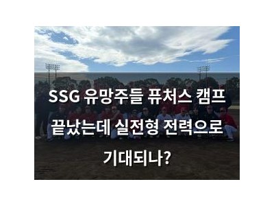 SSG 유망주들 퓨처스 캠프 끝났는데 실전형 전력으로 기대되나? 썸네일