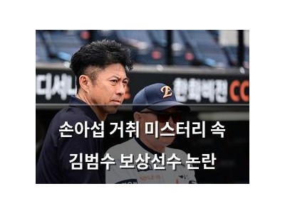손아섭 거취 미스터리 속 김범수 보상선수 논란 썸네일