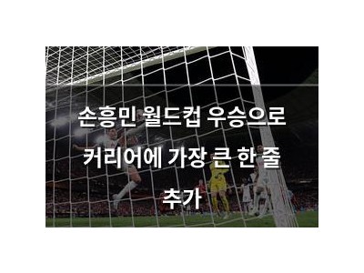 손흥민 월드컵 우승으로 커리어에 가장 큰 한 줄 추가 강좌 썸네일