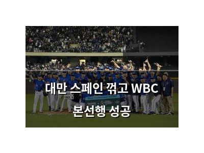 대만 스페인 꺾고 WBC 본선행 성공 썸네일